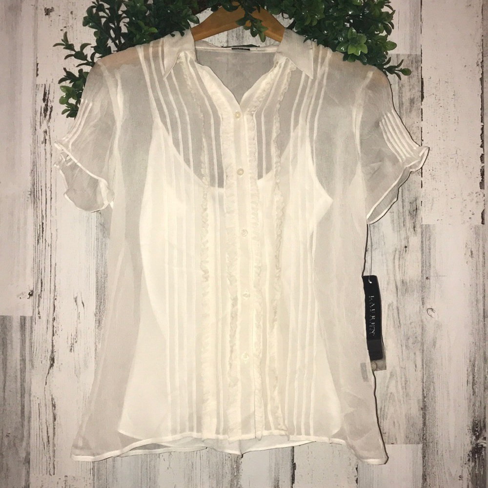Lauren Ralph Lauren Colonial Cream Blouse